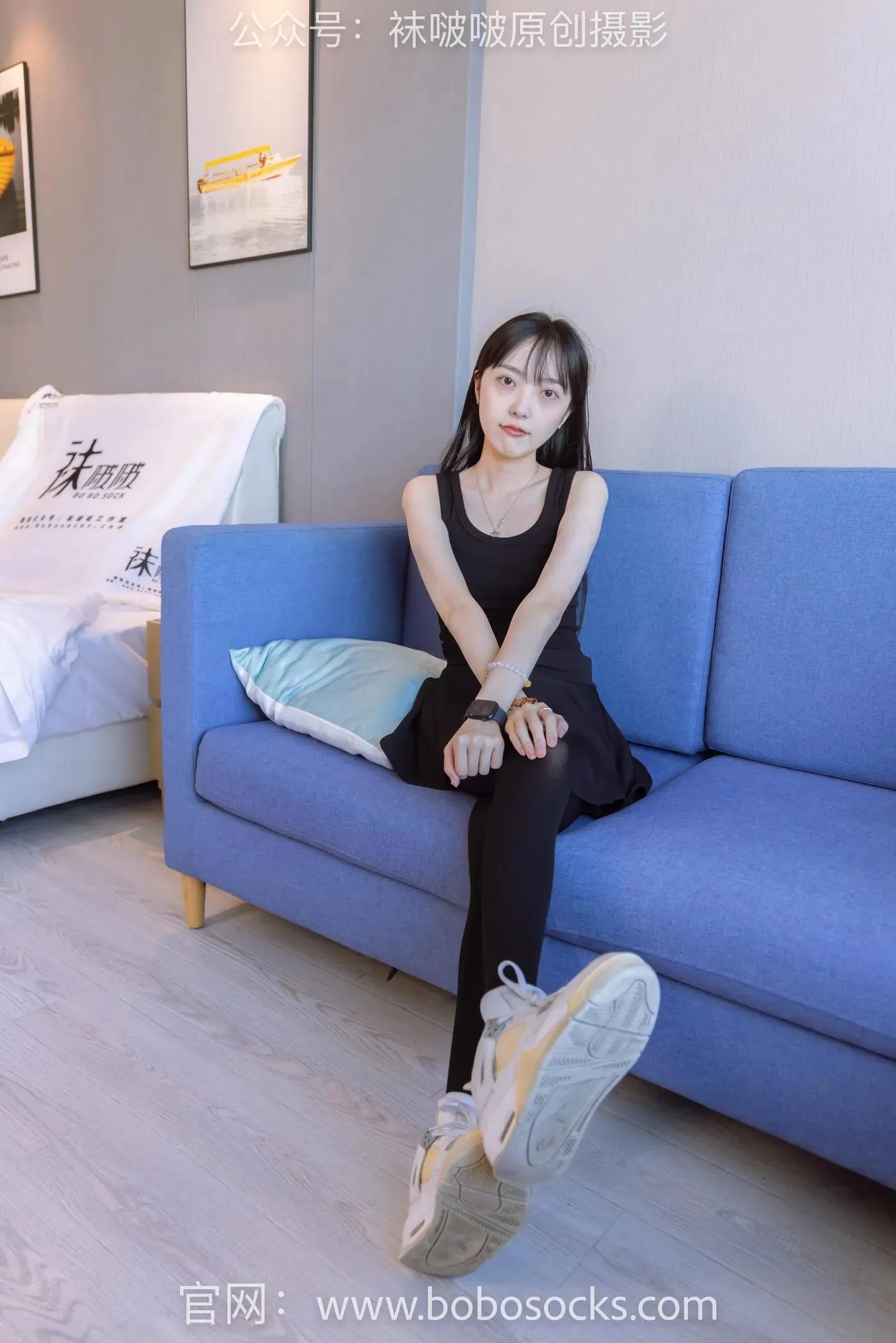 [BoBoSocks袜啵啵]NO.130 稚予-两双穿脏篮球鞋、厚黑丝 [145P]插图3